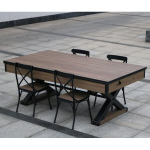 Аэрохоккей Superior 7 ф Wk со столешницей, в комплекте аксессуары (221 x 120 x 82 см,мореный дуб)