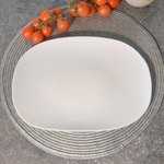 Блюдо 29*21см "Square soft" без деколи, стеклокерамика (00106927)