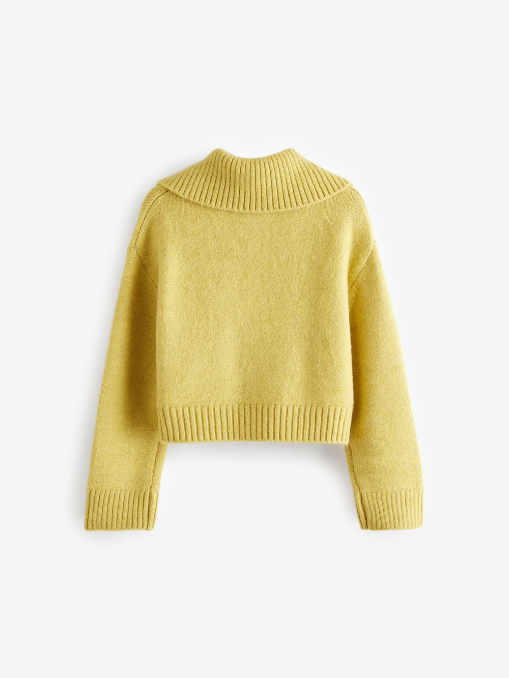 Джемпер с воротником для девочки Next N79-870, Оливковый