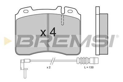 BREMSI - BP2506-BMS - Brake Pad Set, disc brake