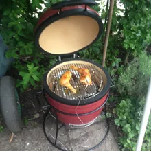 Керамический гриль Kamado Joe Jr. Red, 34 см, красный