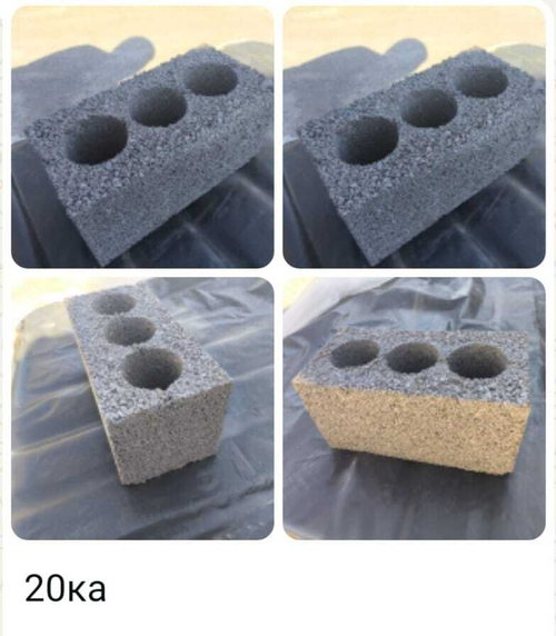 Блок керамзитовый 20х20х40 усиленный (круглый)