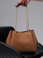 Замшевая сумка DBR 31202 светло-коричневый велюр