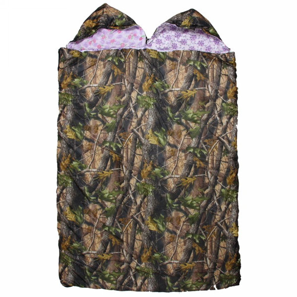 Спальный мешок 3-х слойный с капюшоном, увеличенный Супер 250*100см