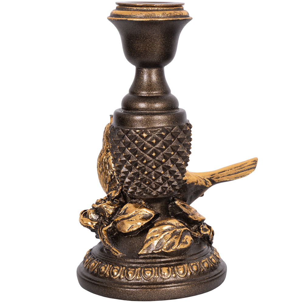 Подсвечник Птичка Терра левый Бронза