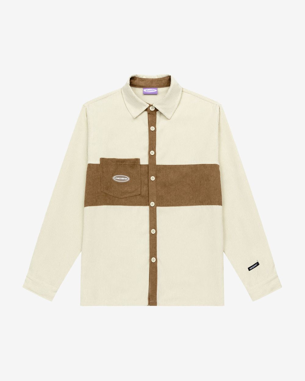 Рубашка YMKASHIX Velvet Button Песочно-Коричневая