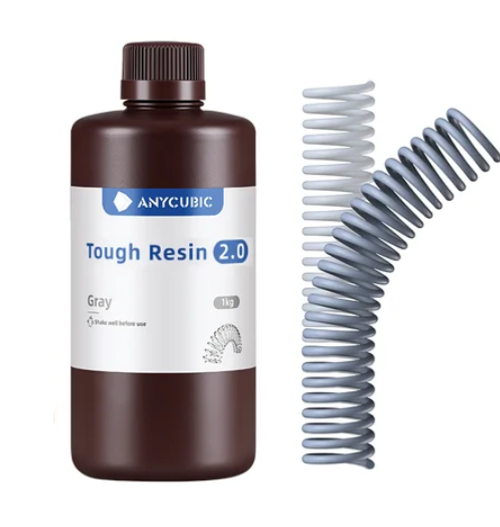 Фотополимерная смола Anycubic Flexible Tough Resin 2.0 (1 л), серая