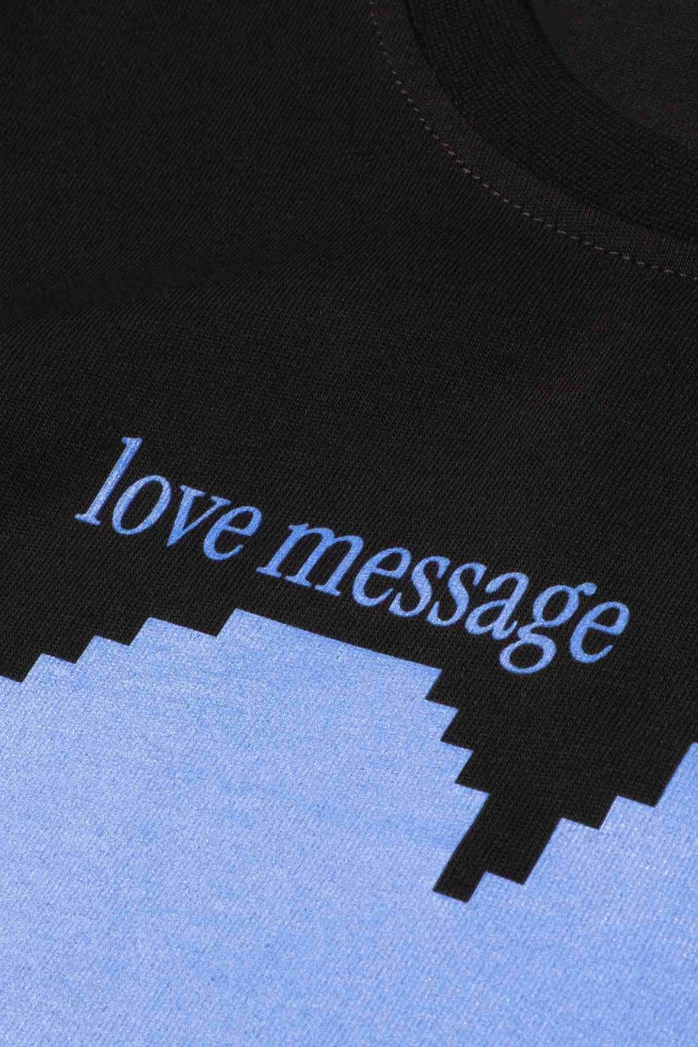 Футболка FOS Love Message плотная мужская черная