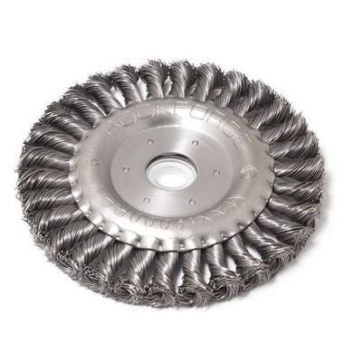 Кордщетка дисковая стальная витая для УШМ 150мм, в блистере RockForce##Rock FORCE RF-BWF106