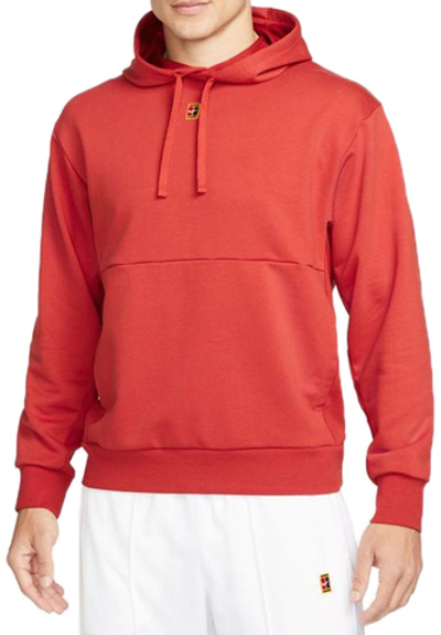 Мужская теннисная кофта Nike Court Fleece Tennis Hoodie M - cinnabar