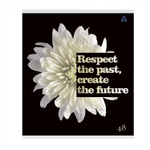 Тетрадь 48л, А5, клетка, Alingar, "Floral mood"скрепка,мелованный картон (стандарт), Soft touch+ выб УФ лак, блок офсет, 5 дизайнов в пленке т/у