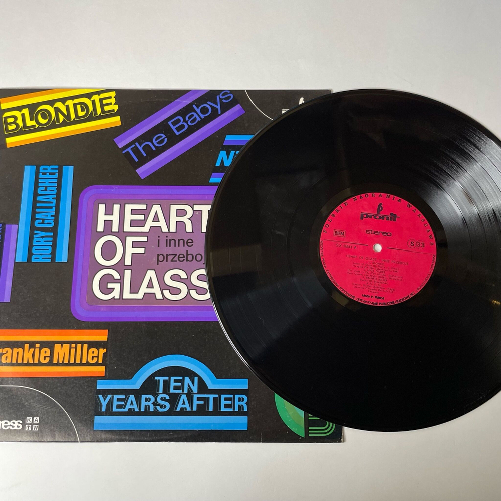 Винтажная виниловая пластинка LP Сборник Heart Of Glass I Inne Przeboje (Польша 1979) (Blondie, Jethro Tull, Rory Gallagher)