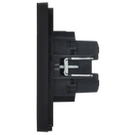 FORTE&PIANO Выключатель 2-клавишный перекрестный 10А FP109M металл черный IEK