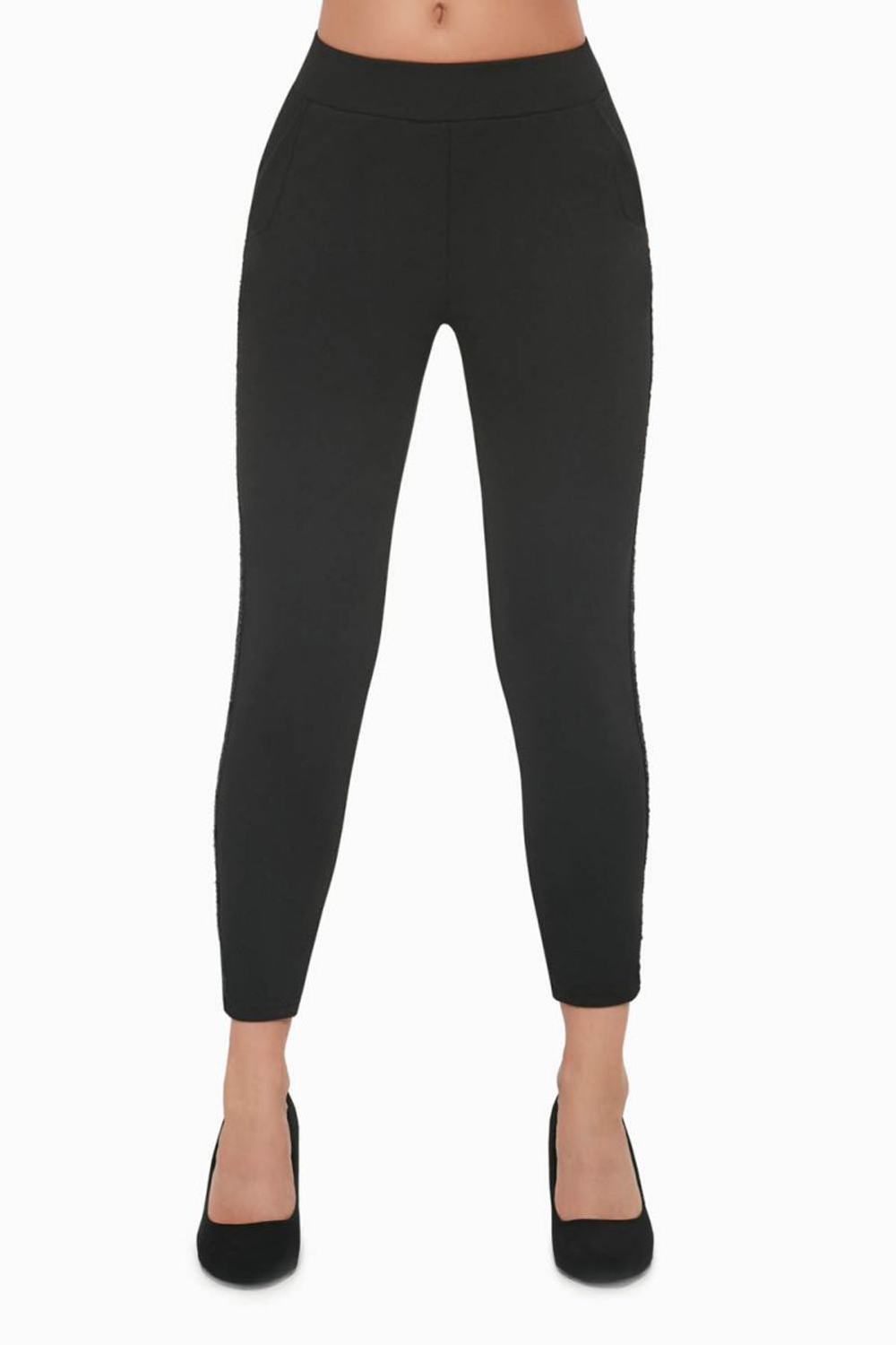 Женские легинсы Oriana с кармашками (Размер: S) (Цвет: черный)