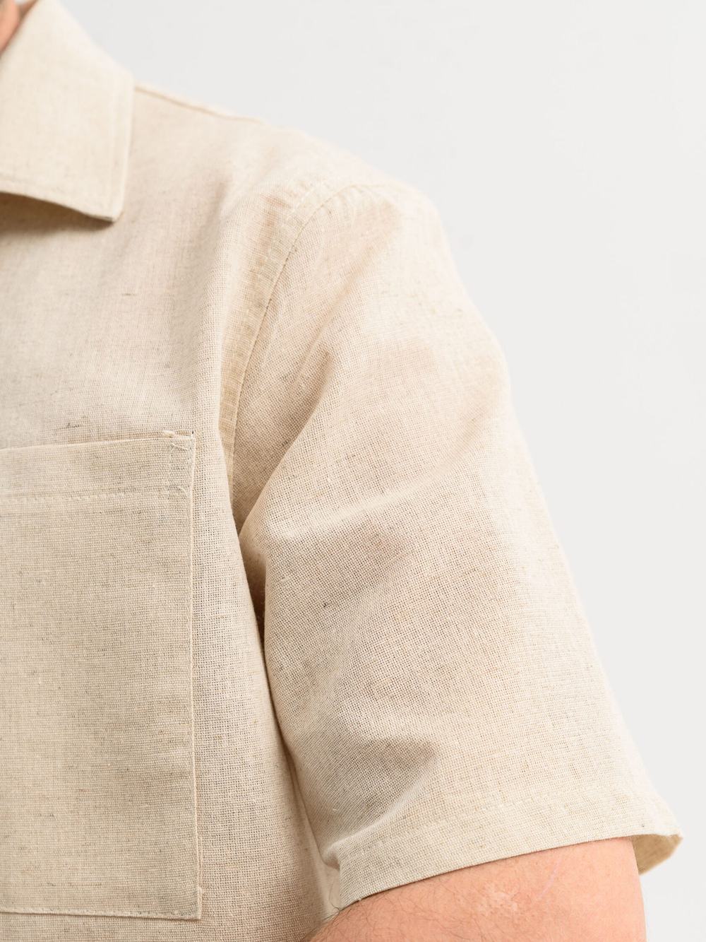 Сорочка верхняя мужская "Лён"