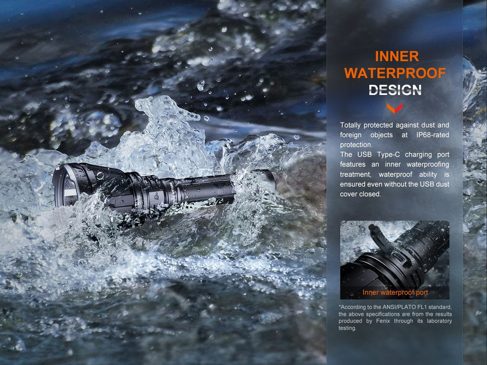 Набор подарочный Fenix HT18R + ALG-18 + AER-05 - 2800 лм, 1100 метров, Type-C, аккумулятор в комплек