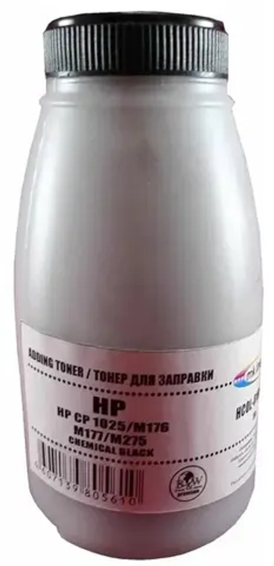 Тонер для картриджей HP Q6000A Black, химический (80г) Black&White Premium (Mitsubishi/MK IMAGING) Россия