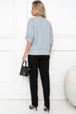 Костюм брючный (черный/светло-серый) К11-82/3 Nikol