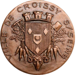 France, Le Prieuré de Croissy-sur-Seine Commemorative Medal, 1968