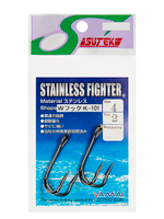 Крючки рыболовные (двойник) YAMAI Kakugata KenKen (SS) #4, 2 шт.