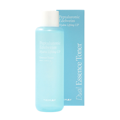 Тонер-эссенция с пептидами и гиалуроновой кислотой Trimay Peptaluronic Edelweiss Hydra Lifting 200 мл.