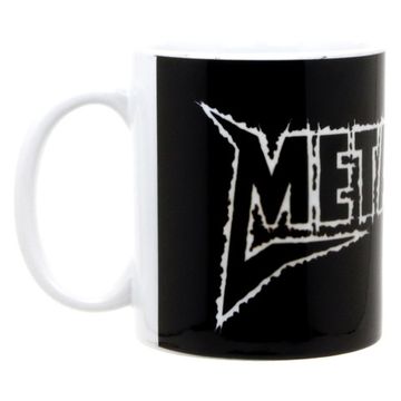 Кружка Metallica надпись черно-белая (520)