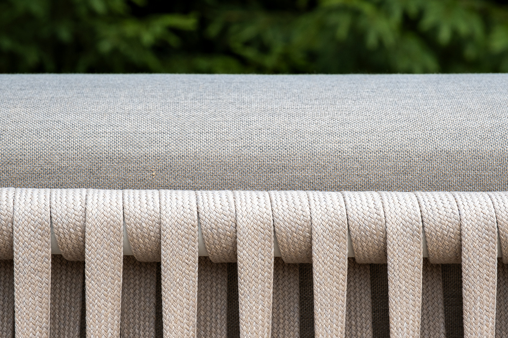 "Касабланка" лаунж-зона плетеная из роупа 4-местная, цвет серо-коричневый