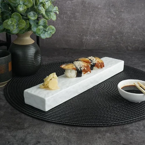 Блюдо прямоугольное 30,6*6 см h2,8 см White Matt Panasia P.L. Proff Cuisine [4]