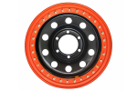 Диск усиленный стальной черный 6x139,7 8xR16 d110 ET-19 с бедлоком (оранжевый)