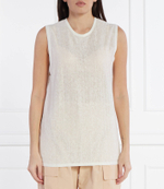 Льняный топ TARA Pinko - белый(103007 A1U9)