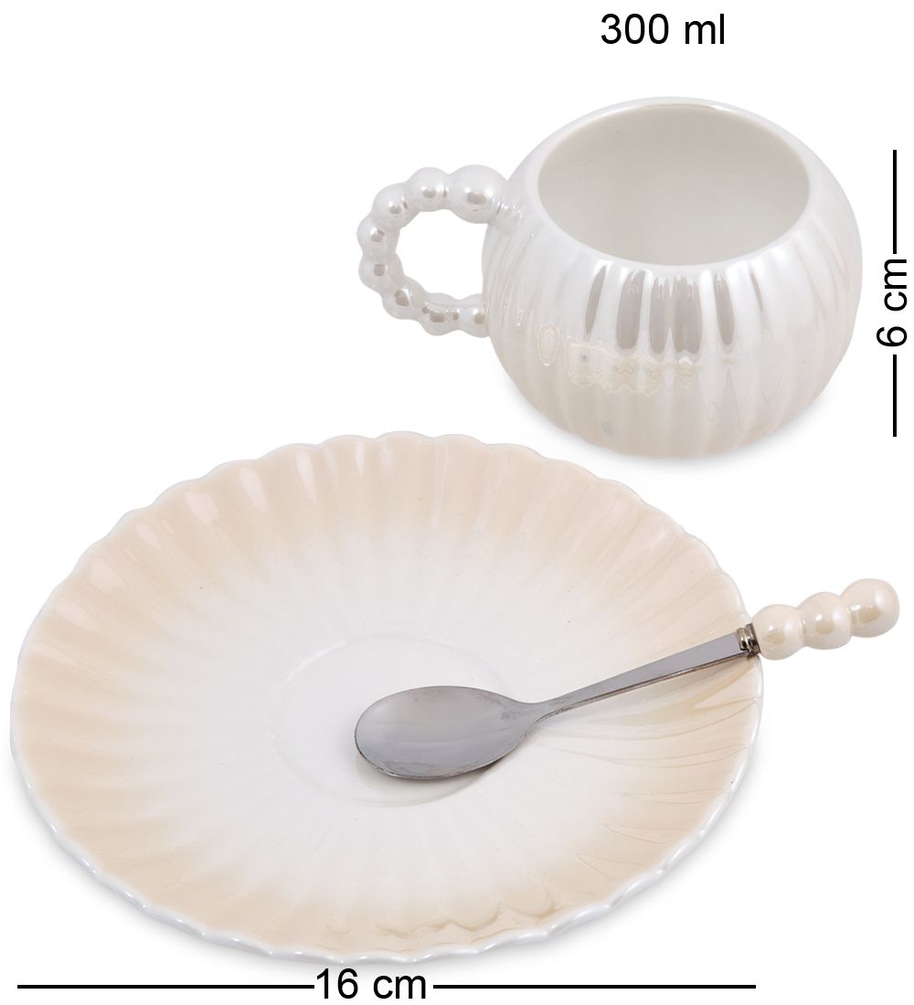 MUG-424/3 Чайная пара «Жемчуг»