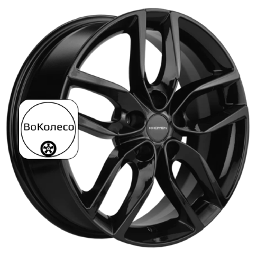 6,5x17/5x114,3 ET45 D67,1 KHW1708 (Mazda3/CX30) Black Khomen Wheels