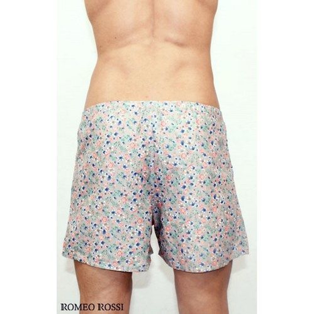 Мужские шорты домашние cерые Romeo Rossi Spring Meadow Shorts RR00312