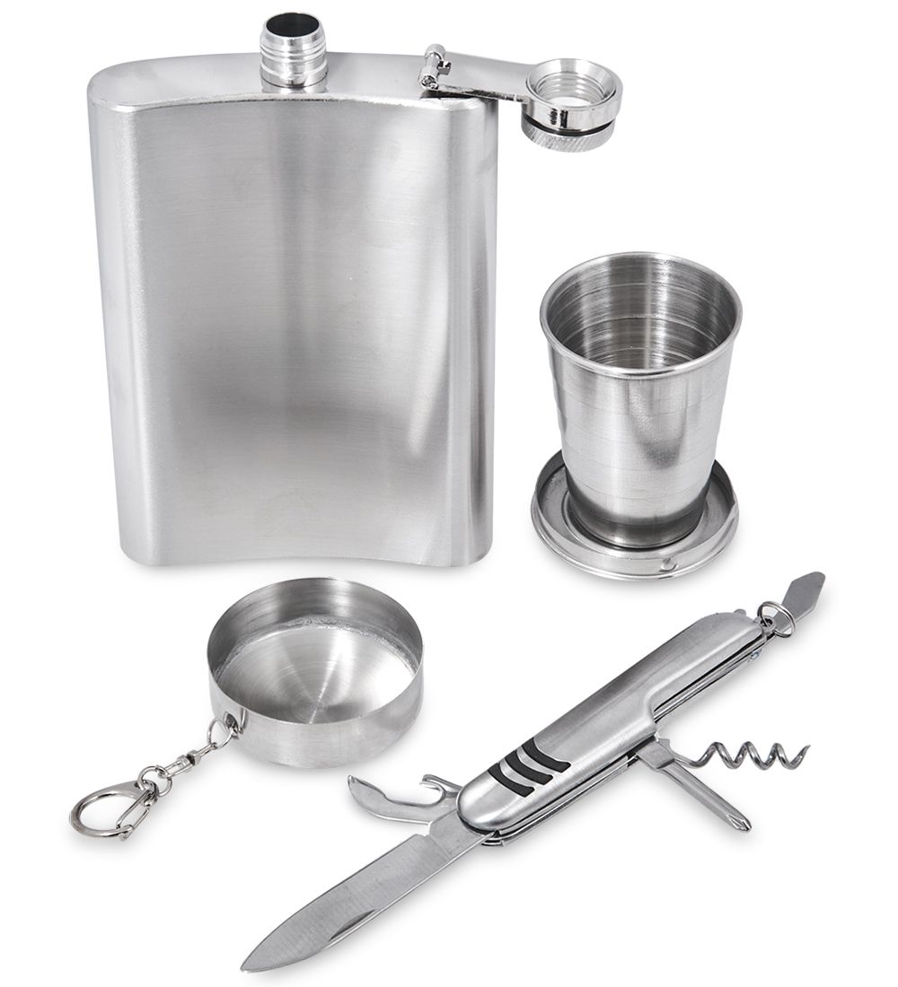 GT-96 Подарочный н-р фляжка с аксессуарами 280 мл