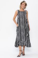 Сарафан Нимфа (черно-белый) П14052-10М LT Collection