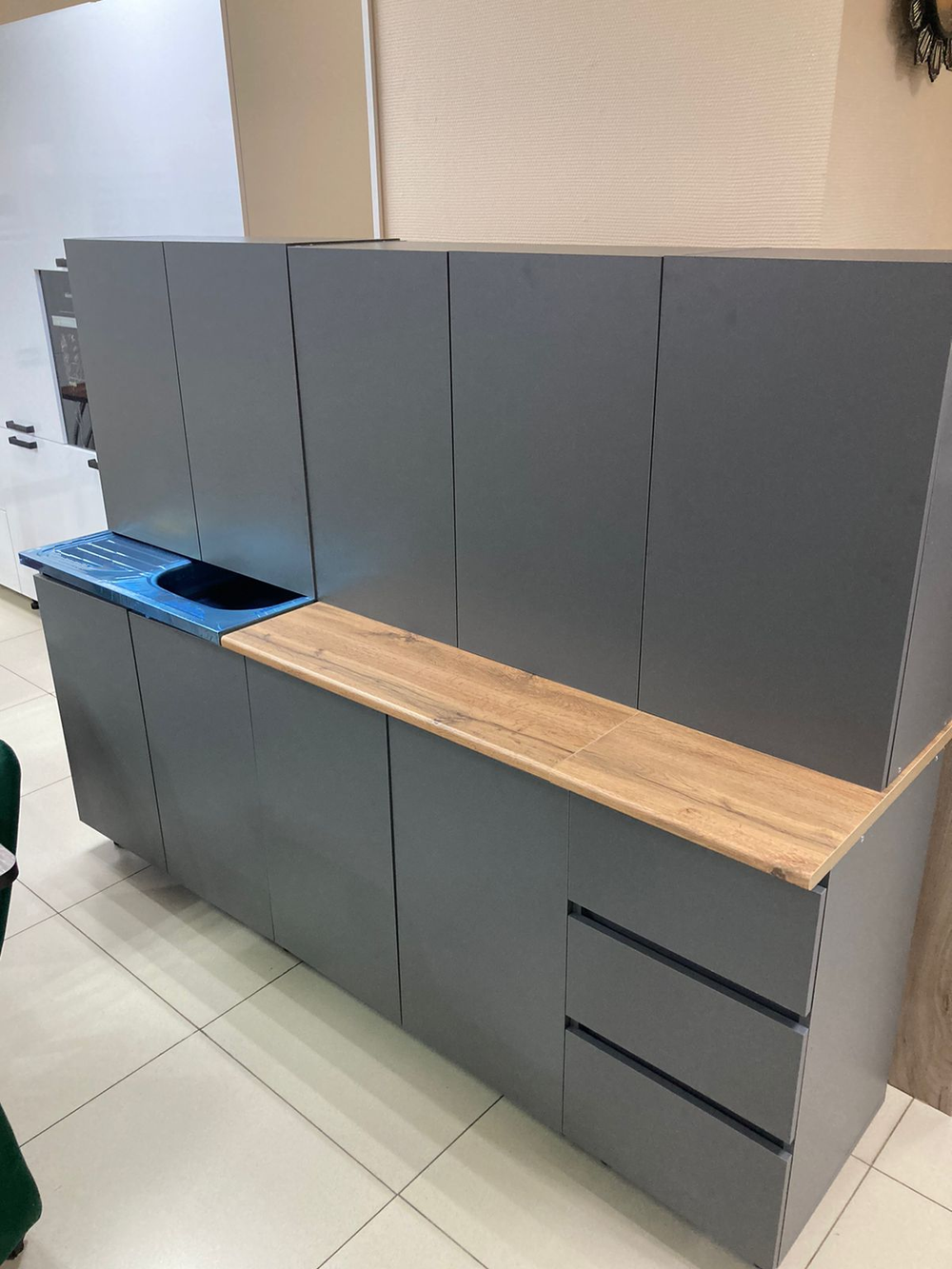 Кухня Мори 2.0 Графит МП