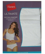 Набор из 5 белых трусиков-хипстеров из хлопка (Размер: XL) (Цвет: белый)