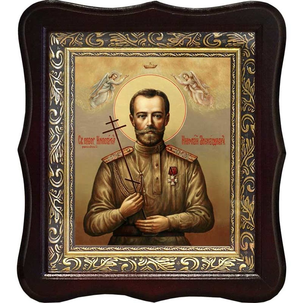 Николай II Святой Благочестивый царь-мученик. Икона на холсте.