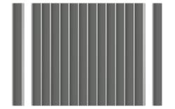 Стеновая панель HiWood декорированная, 270x12 см