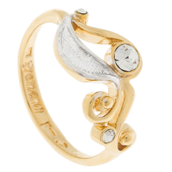 "Трезини" кольцо в золотом покрытии из коллекции "Архитектура" от Jenavi