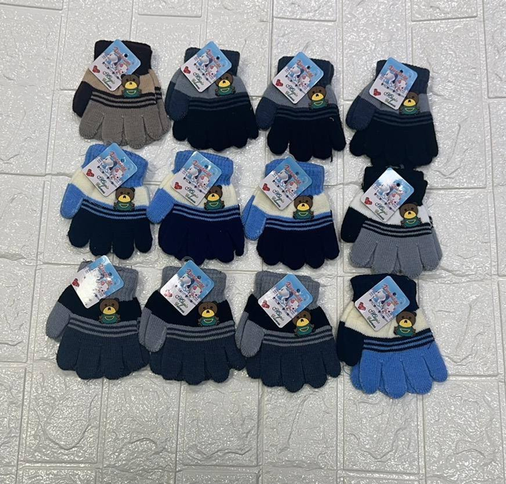 Детские вязаные перчатки