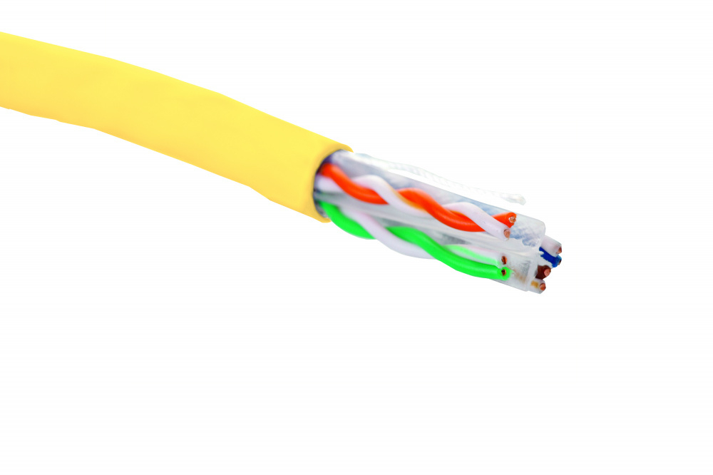 Кабель витая пара U/UTP 6 кат. 4 пары Eurolan 19C-U6-12YL-B305