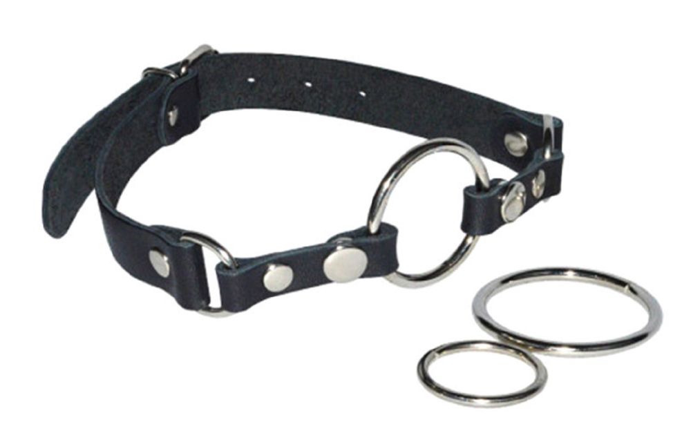 Кляп рамка со смеными кольцами sitabella чёрный