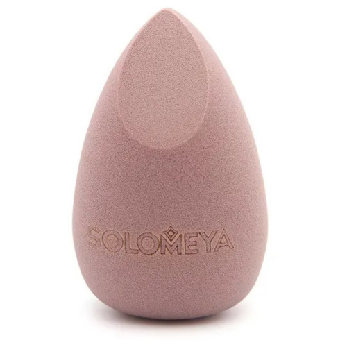 Solomeya Вытянутый спонж для макияжа с двойным срезом Серо-коричневый