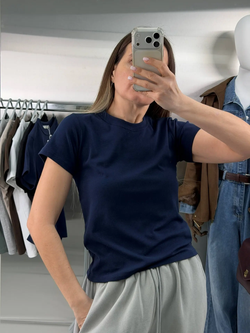 Футболка женская арт. 821 цвет "синий"