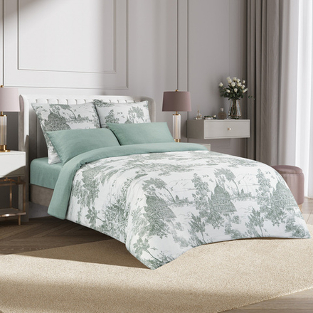 Комплект постельного белья Harmonica Евро САТИН "Флорентина" (2 нав. 70х70 и 2 нав. 50х70)