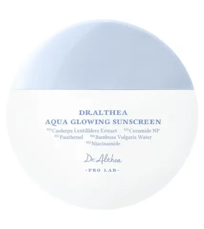 Dr. Althea Aqua Glowing Sunscreen SPF50+ PA++++ увлажняющий солнцезащитный крем