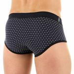 Мужские брифы синие с принтом DARKZONE DZN6902