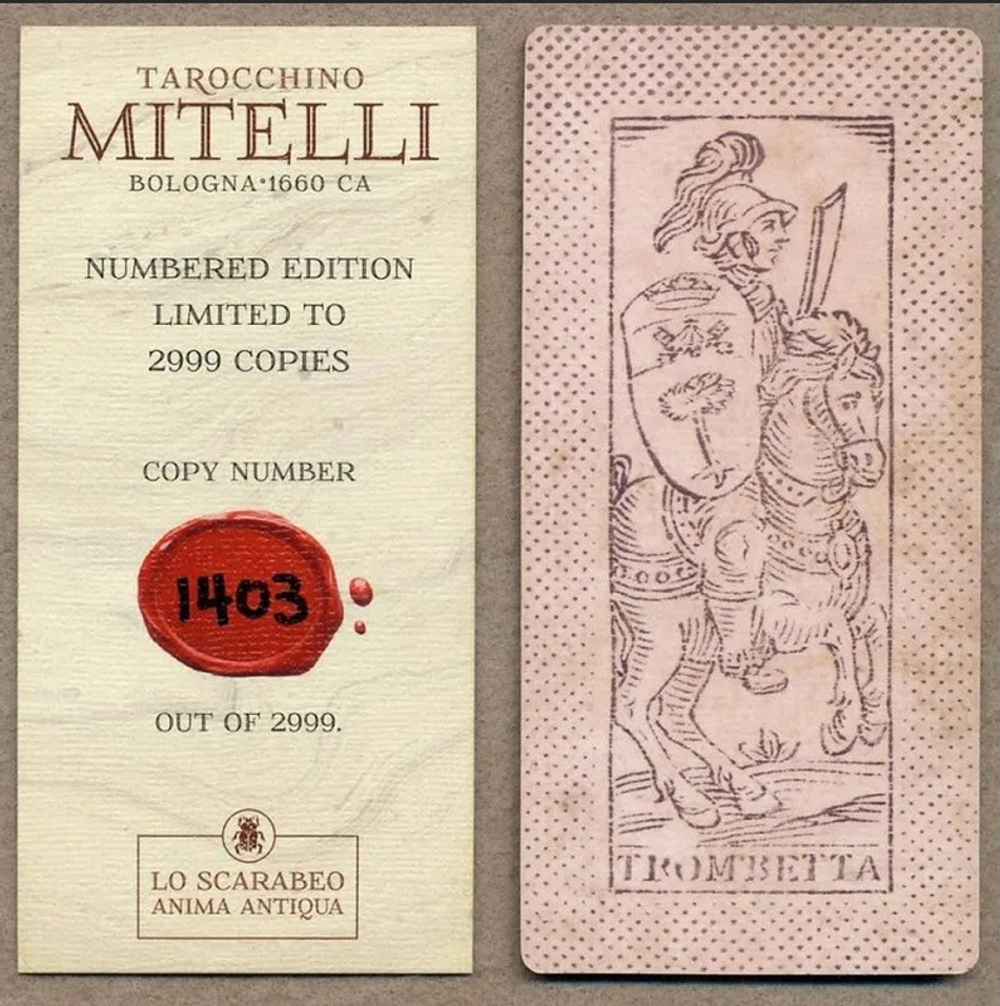 Mitelli Little Tarot. Bologna, 1660. Limited Edition / Таро Мителли. Болонья, 1660 год. Ограниченный выпуск