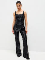 Брюки клеш из искусственной кожи KISS
